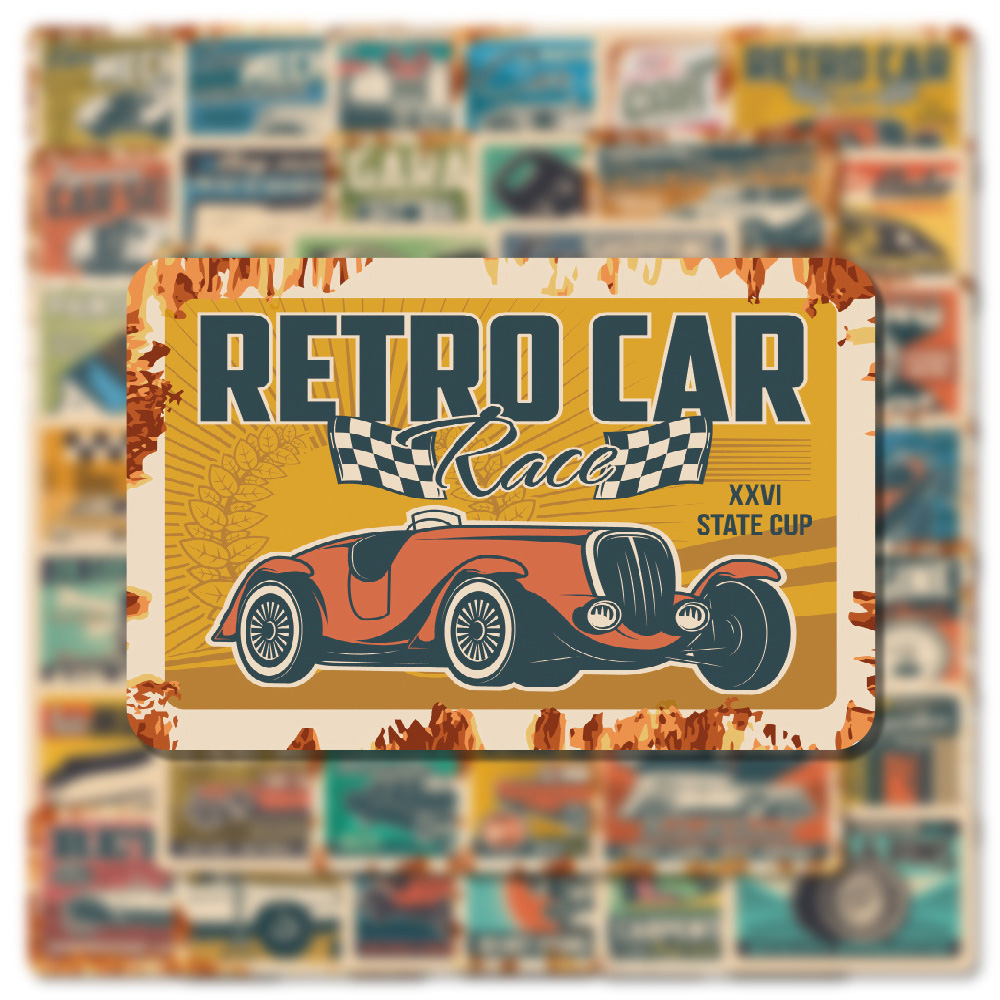 Kid Toys Ads - Pegatinas de grafiti Retro para coche,