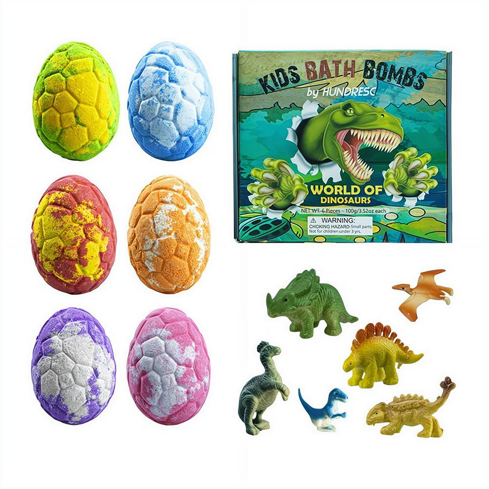 Kids Toys Dinosaur - Set de 6 Bombas de Baño