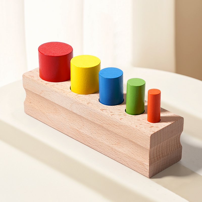Kid Toys Ads - Juguete de bloques cilíndricos de madera