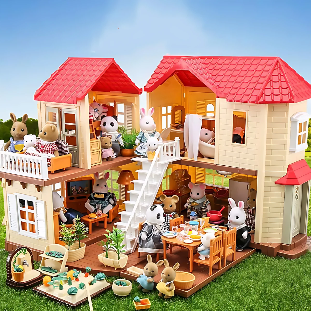 Play Kitchen Set - Muebles en Miniatura 1:12, Juego de