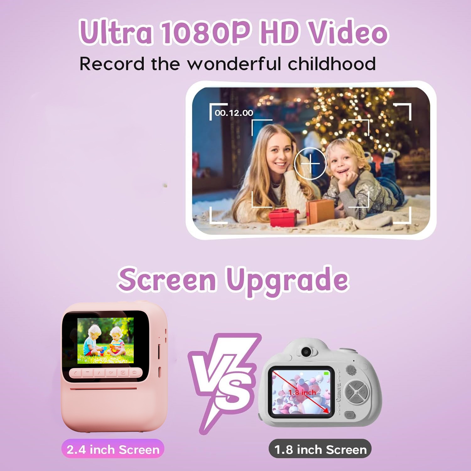 Cámara de impresión instantáne - Kids Toys Youtube reseña y precio