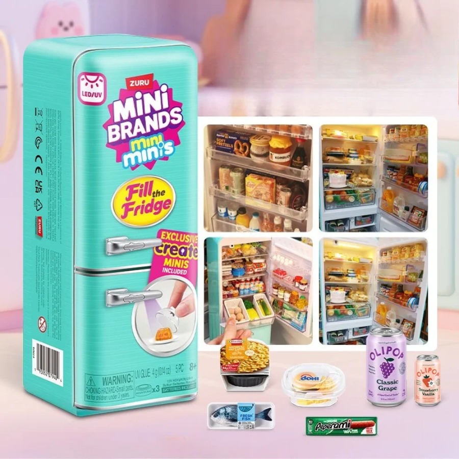 ZURU 5 Surprise Mini Fridge Ba - Play Kitchen Set reseña y precio